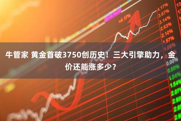 牛管家 黄金首破3750创历史！三大引擎助力，金价还能涨多少？